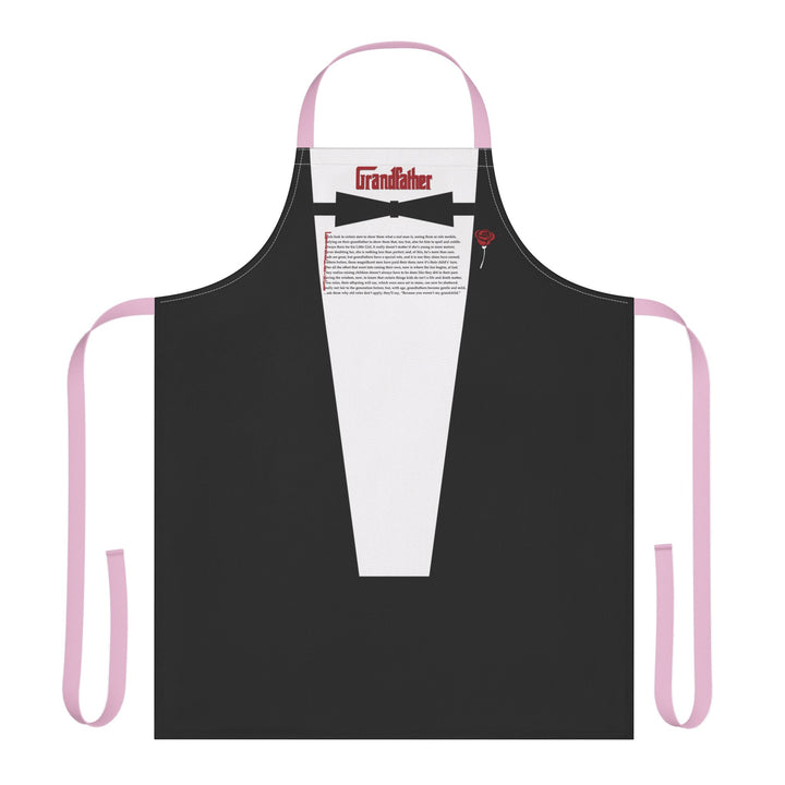 Grandfather Acrostic Poem Formal Adjustable Tie Back Chef Apron - Tuxedo Shirt