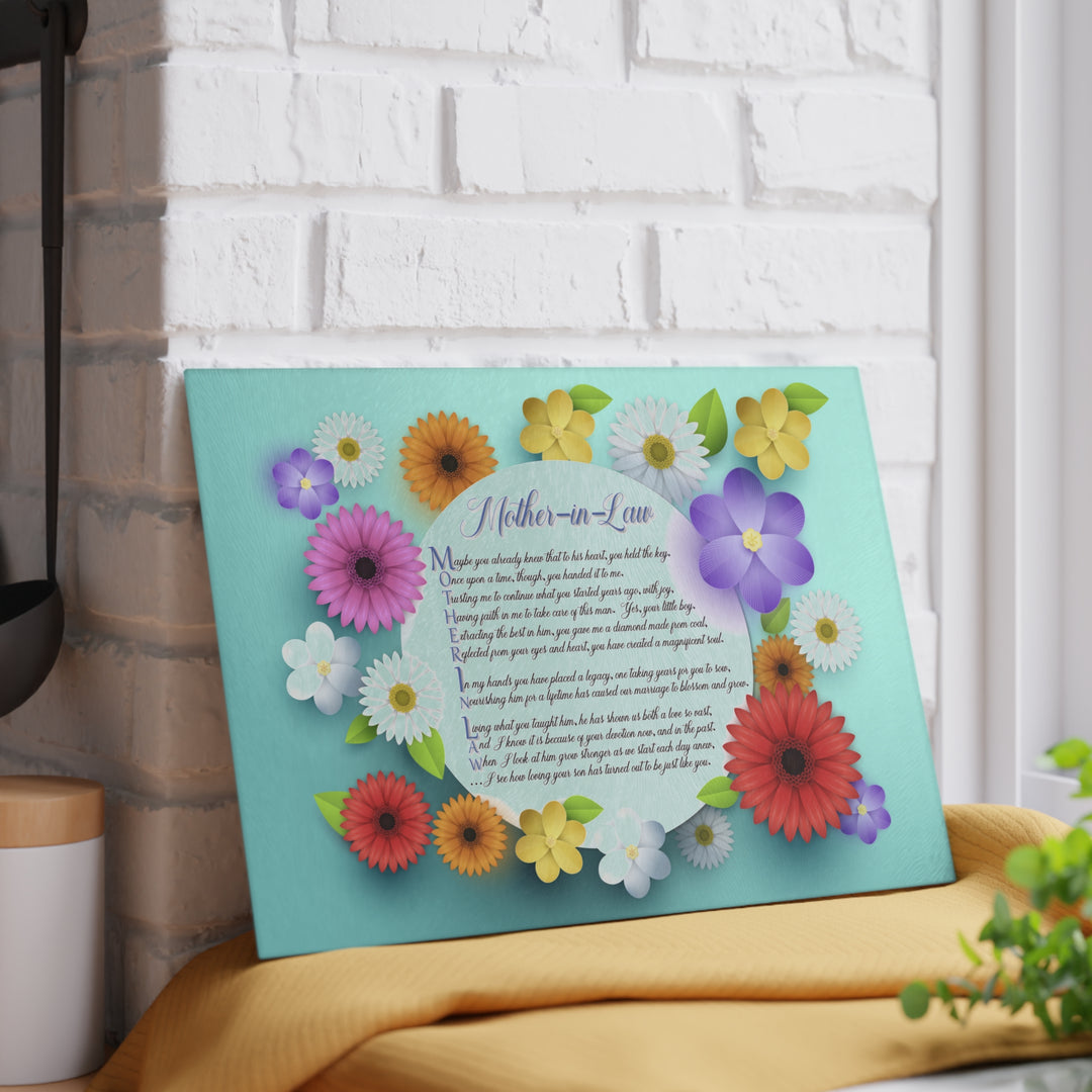 It's Just a Phrase Glass Cutting Board - Mother-in-Law