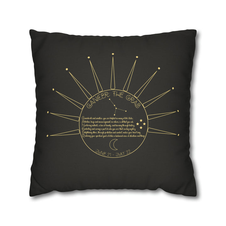 Written in the Stars Pillowcase/Cover Spelling Out "Cancer"