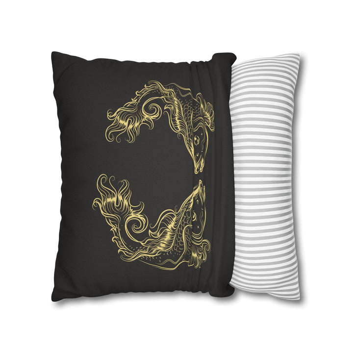 Pisces Acrostic Poem Square Pillow Cover