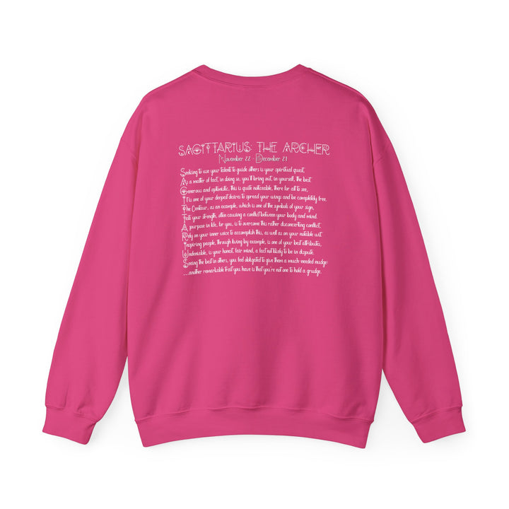 Sagittarius Acrostic Poem Astrology Sweatshirt - Unisex
