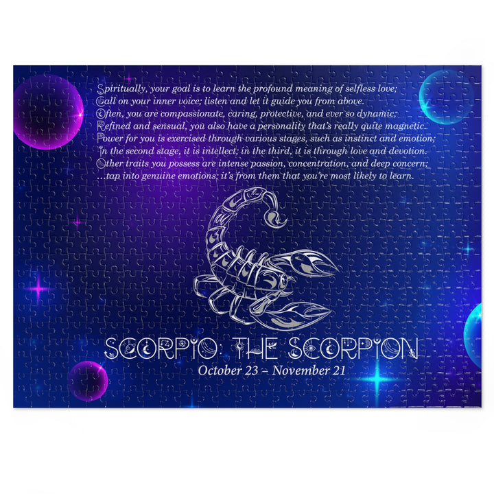 Scorpio Acrostic Poem Puzzle - Tin Box
