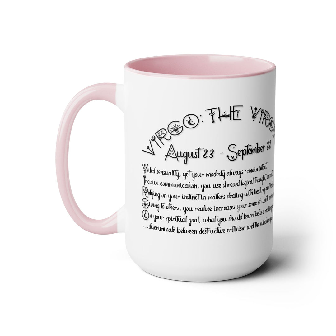 Virgo Acrostic Poem Two-Tone Coffee Mugs - 15oz