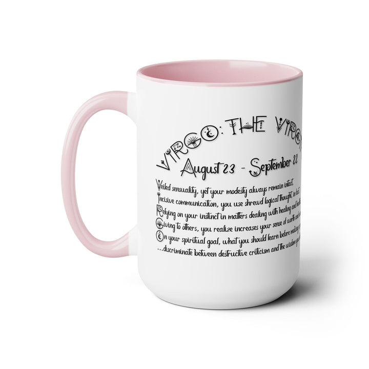 Virgo Acrostic Poem Two-Tone Coffee Mugs - 15oz