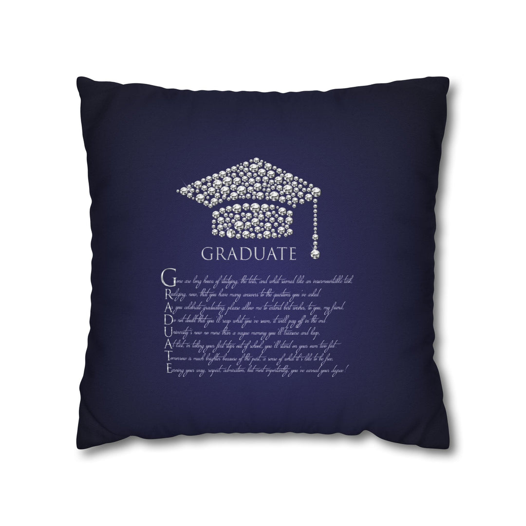 Graduate Acrostic Poem Pillow Cover