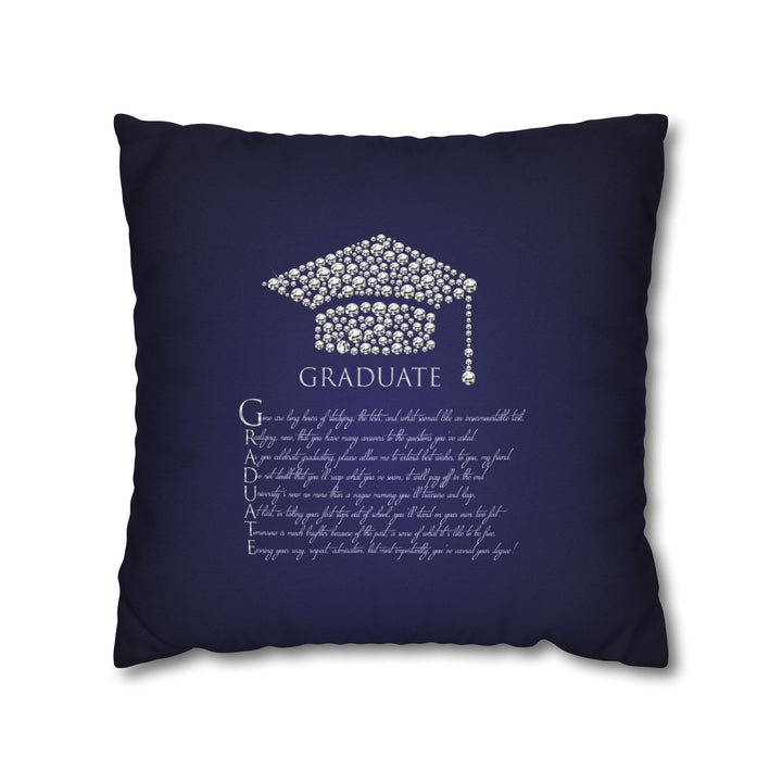 Graduate Acrostic Poem Pillow Cover