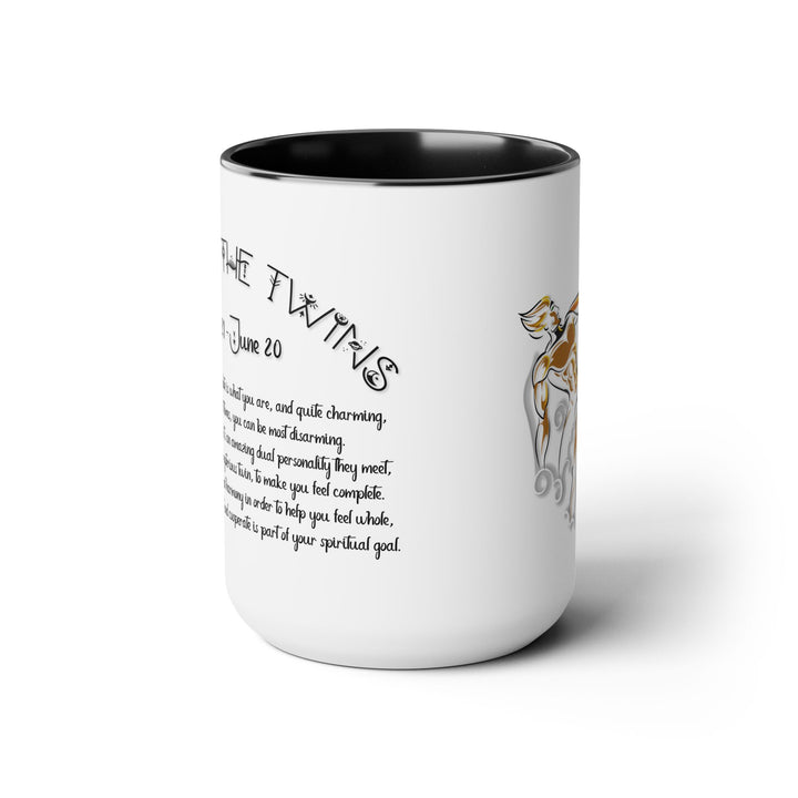 Gemini Two-Tone Coffee Mugs - 15oz