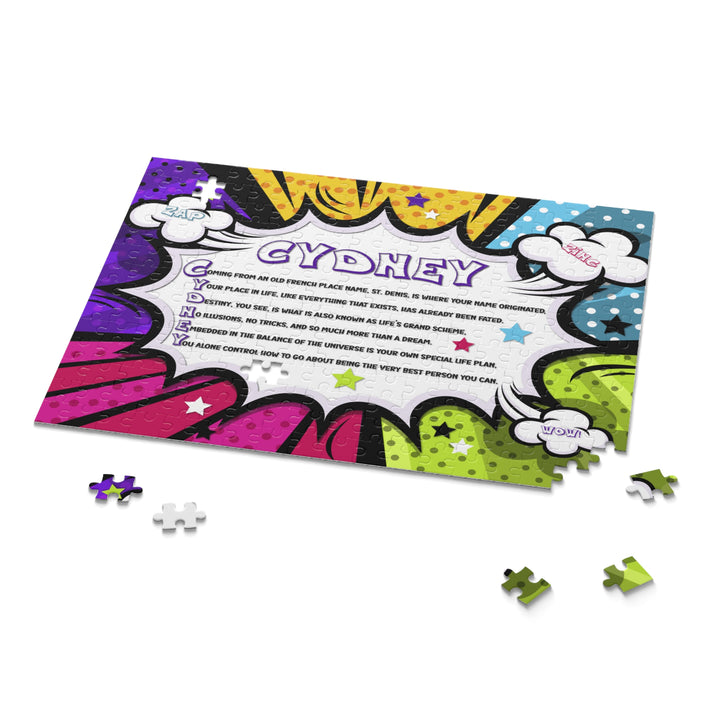 Namesakes Personalized Acrostic Name Poem Jigsaw Puzzle - Comic Bright Burst