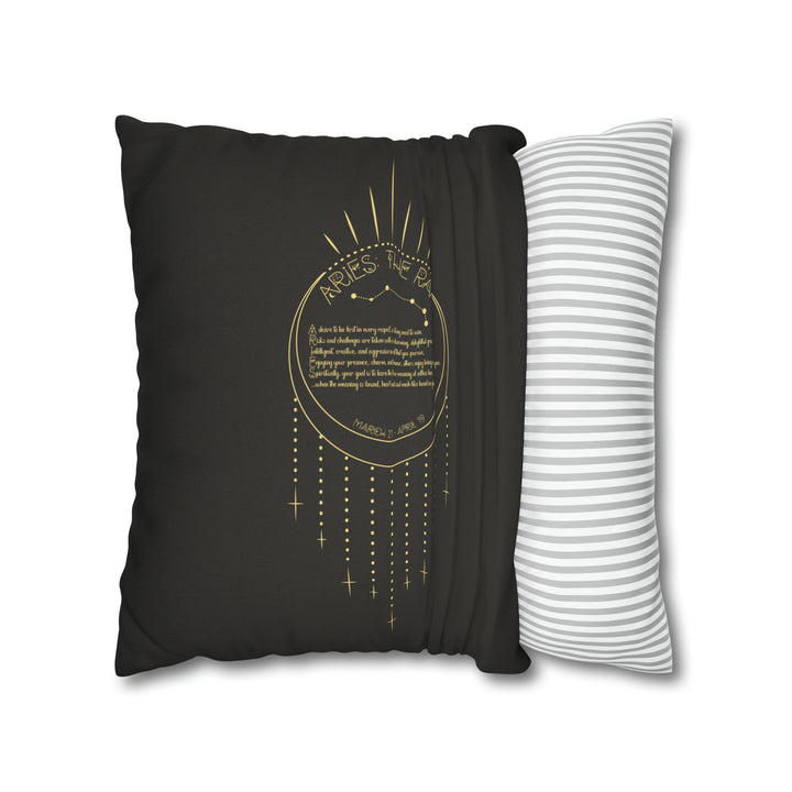 Written in the Stars Pillowcase/Cover Spelling Out "Aries"