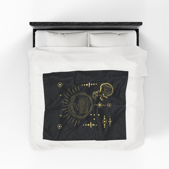 Capricorn Acrostic Poem Velveteen Blanket