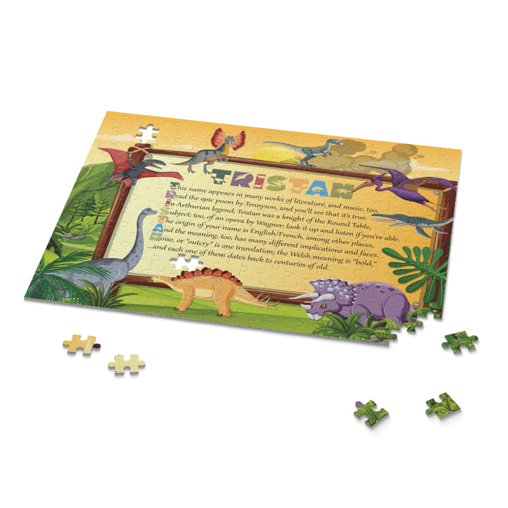 Namesakes Personalized Acrostic Name Puzzle - Dinosaurs Design