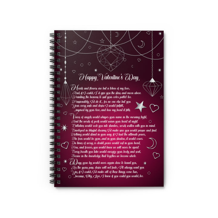 It's Just a Phrase "Happy Valentine's Day" Spiral Notebook - Ruled Line