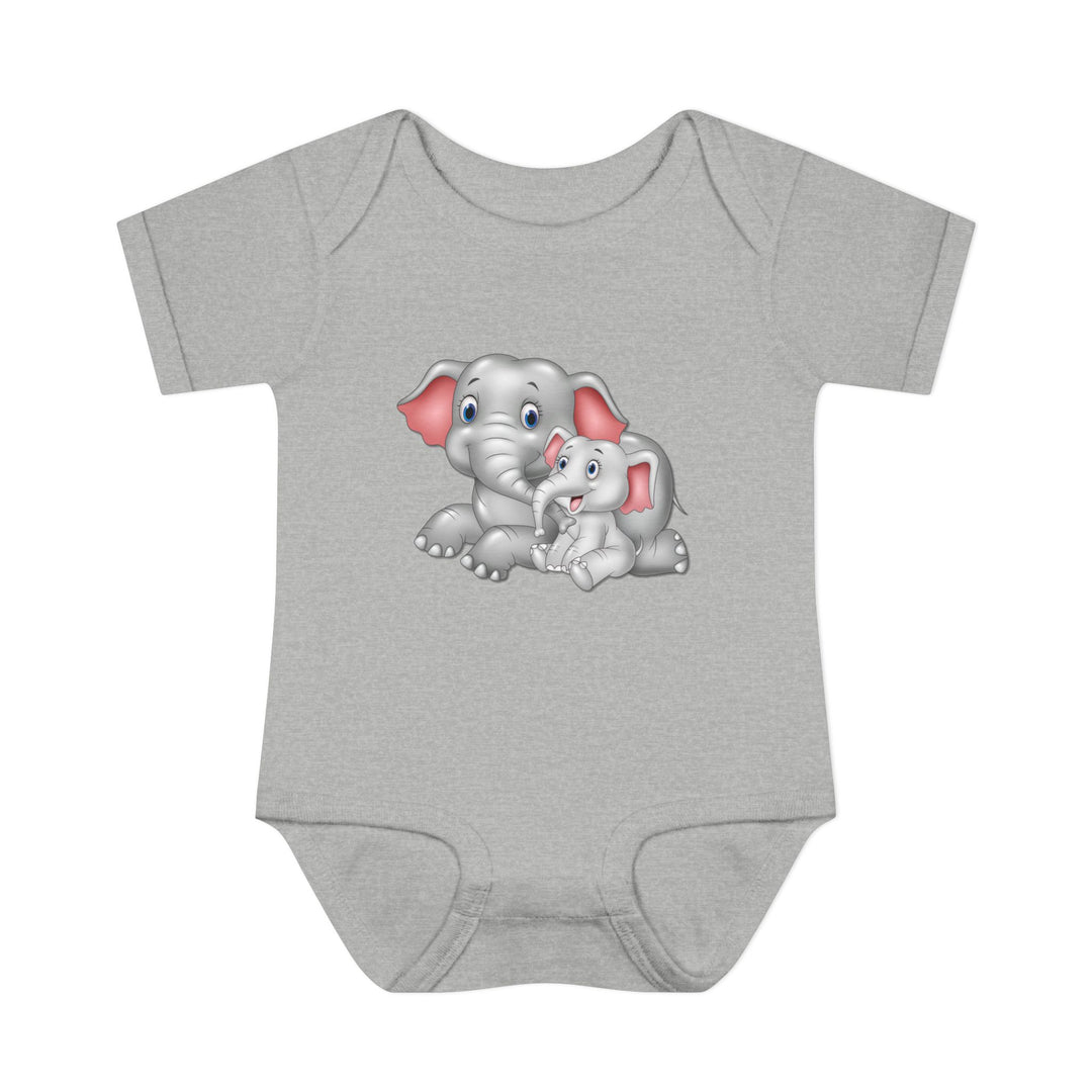 Baby Steps "It's a Girl" Acrostic Poem Bodysuit - Mommy & Baby Elephant
