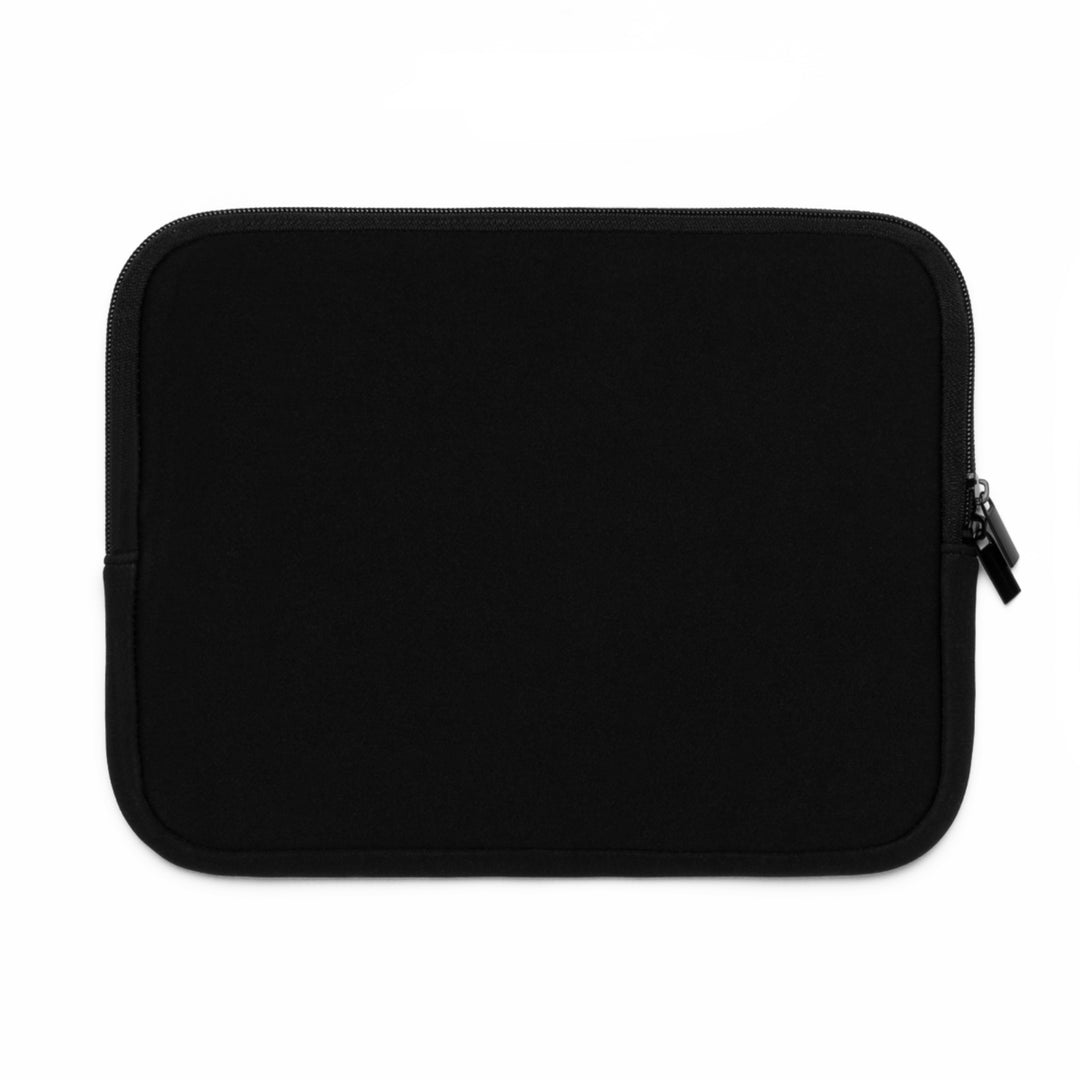 Namesakes Acrostic Poem Neoprene Laptop Sleeve - Solid Black Back