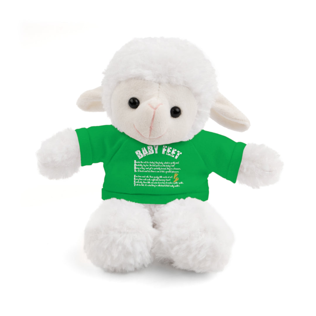 Baby Steps Stuffed Animals with Tee - Baby Feet - Gold Footprints