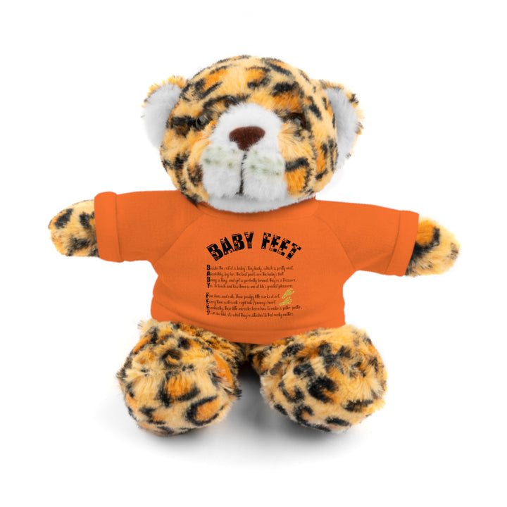Baby Feet Acrostic Poem Stuffed Animal Collection with T-Shirt - Pink Footprints