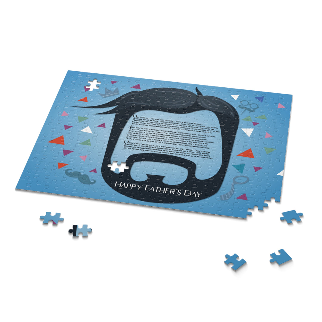 Happy Father's Day Acrostic Poem Puzzle - for Step-father - Beard