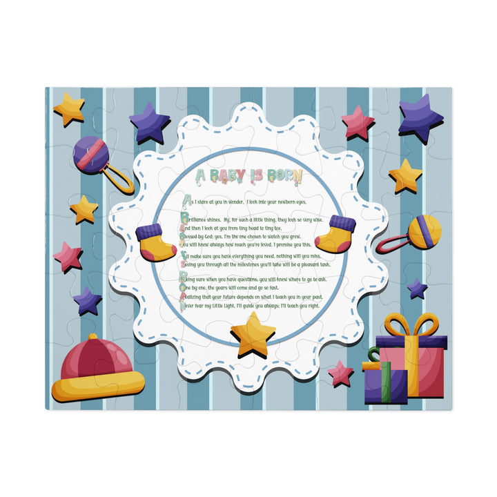 Baby Steps Acrostic Poem Jigsaw Puzzle - "A Baby is Born"
