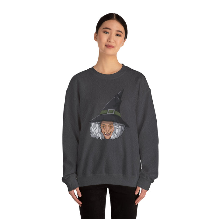 Happy Halloween Acrostic Poem Sweatshirt -  Old Witch