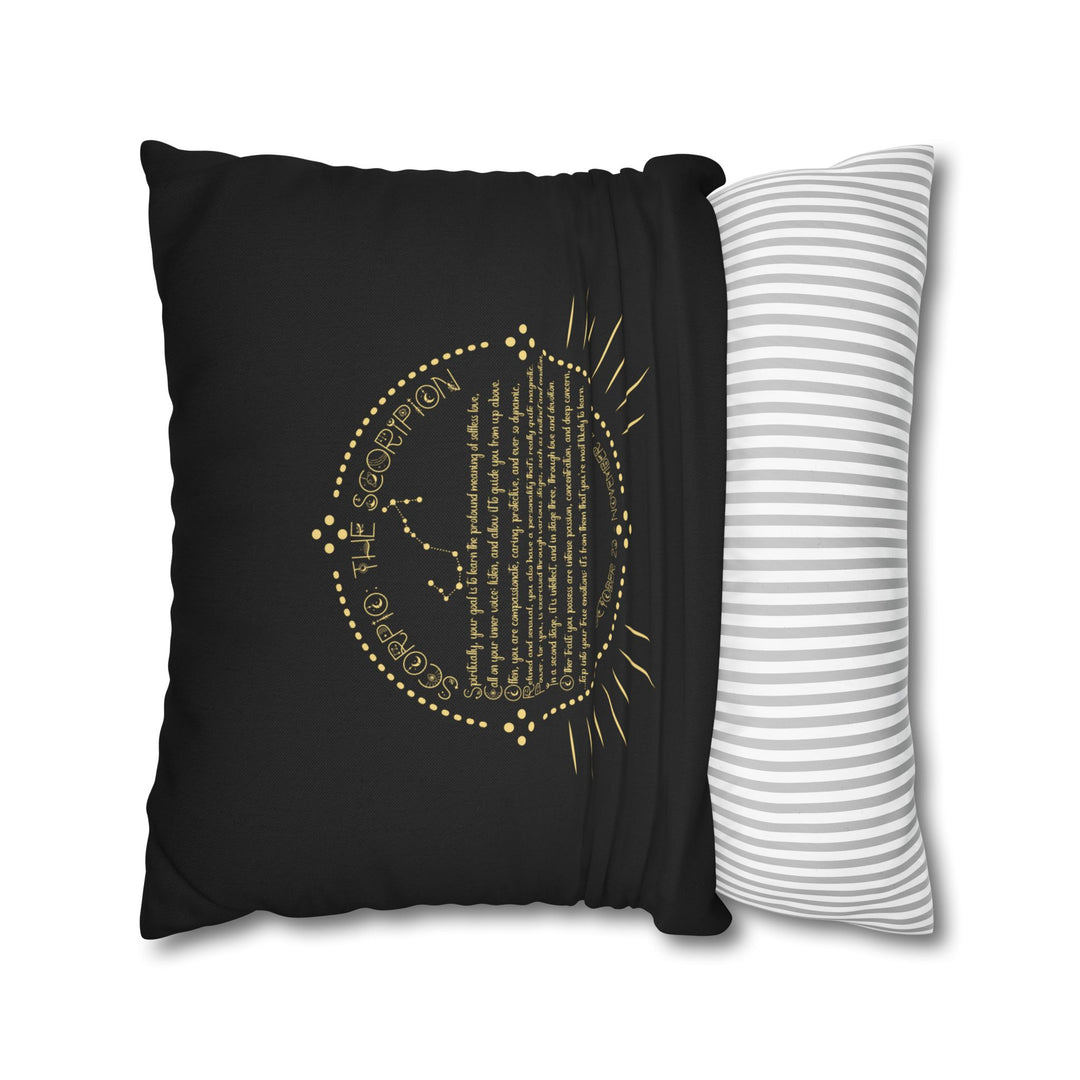 Scorpio Acrostic Poem Pillow Cover