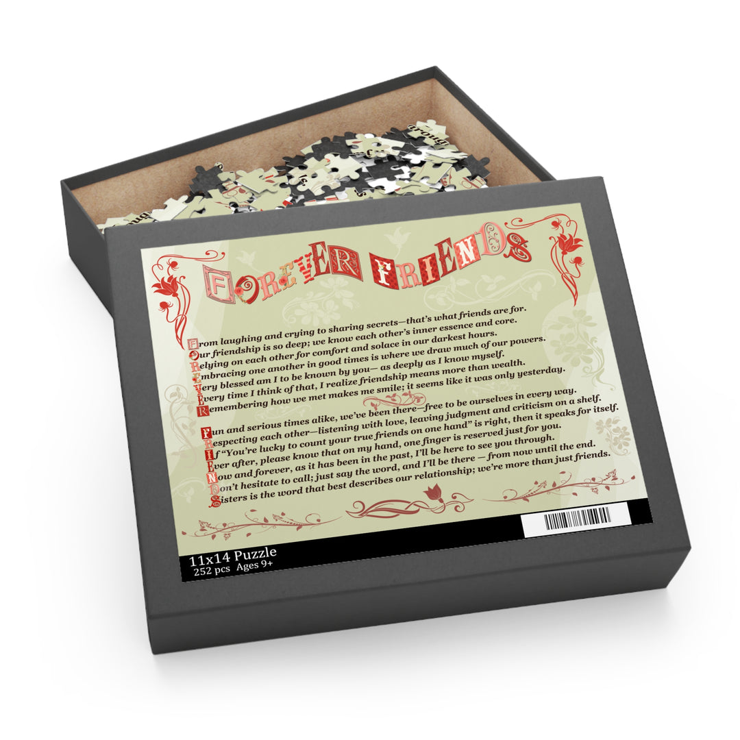 Forever Friends Acrostic Poem Puzzle - Whimsical - Cardboard Box