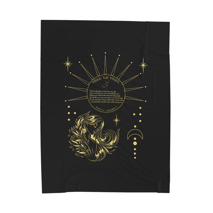 Virgo Acrostic Poem Velveteen Blanket