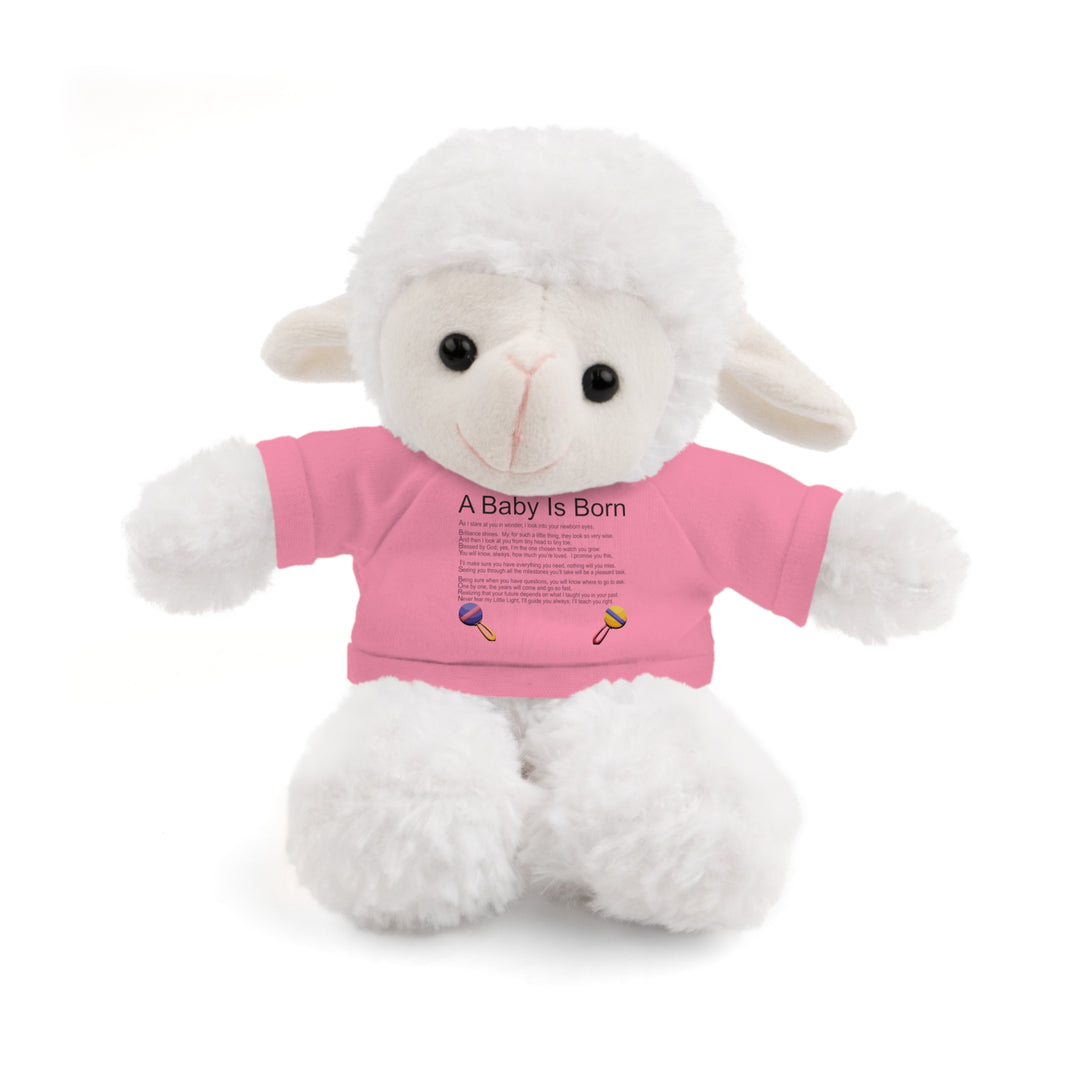 A Baby is Born Acrostic Poem Stuffed Animal Collection with T-Shirt - Fun Font-Toys