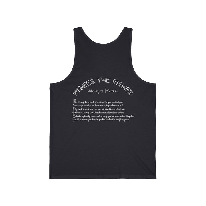 “Pisces” Acrostic Poem Unisex Jersey Tank