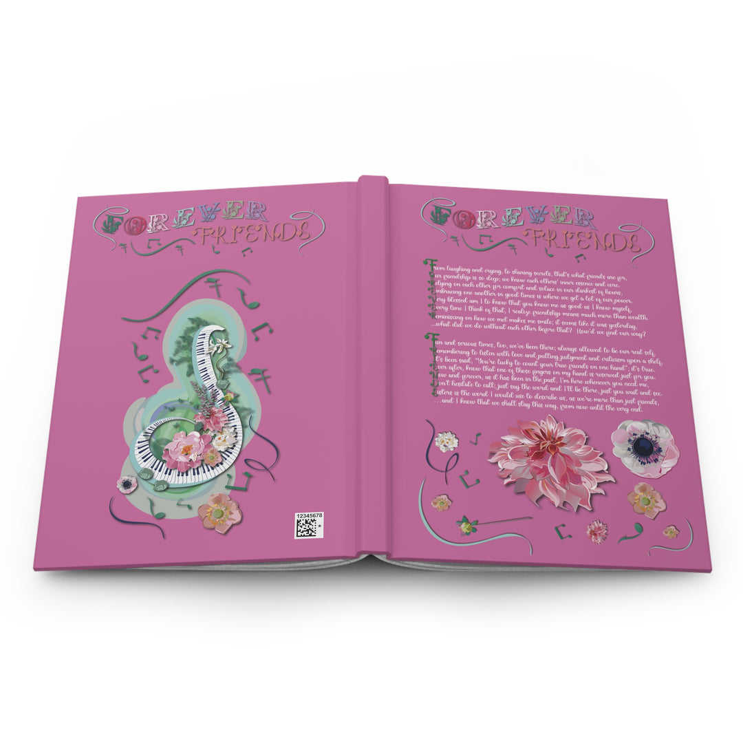Forever Friends Acrostic Poem Hardcover Journal Matte- Pink