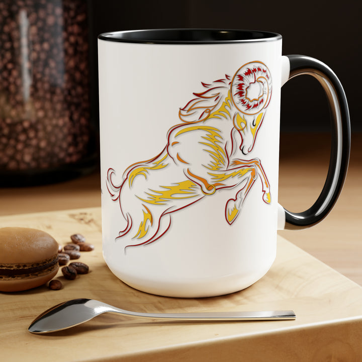 Written in the Stars Two-Tone Coffee Mugs - 15oz - Aries