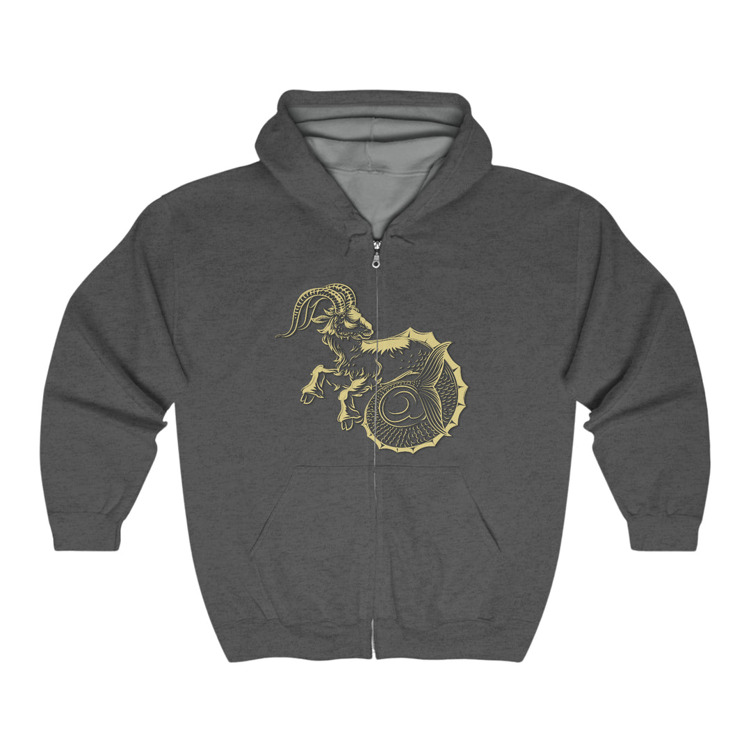 Written in the Stars Unisex Full Zip Hooded Sweatshirt - Capricorn