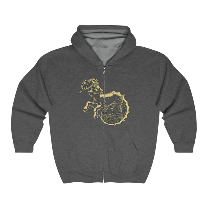Written in the Stars Unisex Full Zip Hooded Sweatshirt - Capricorn