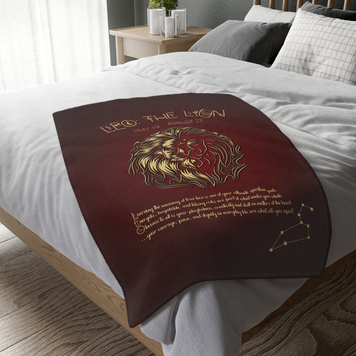 Leo Velveteen Microfiber Blanket (Two-sided print)