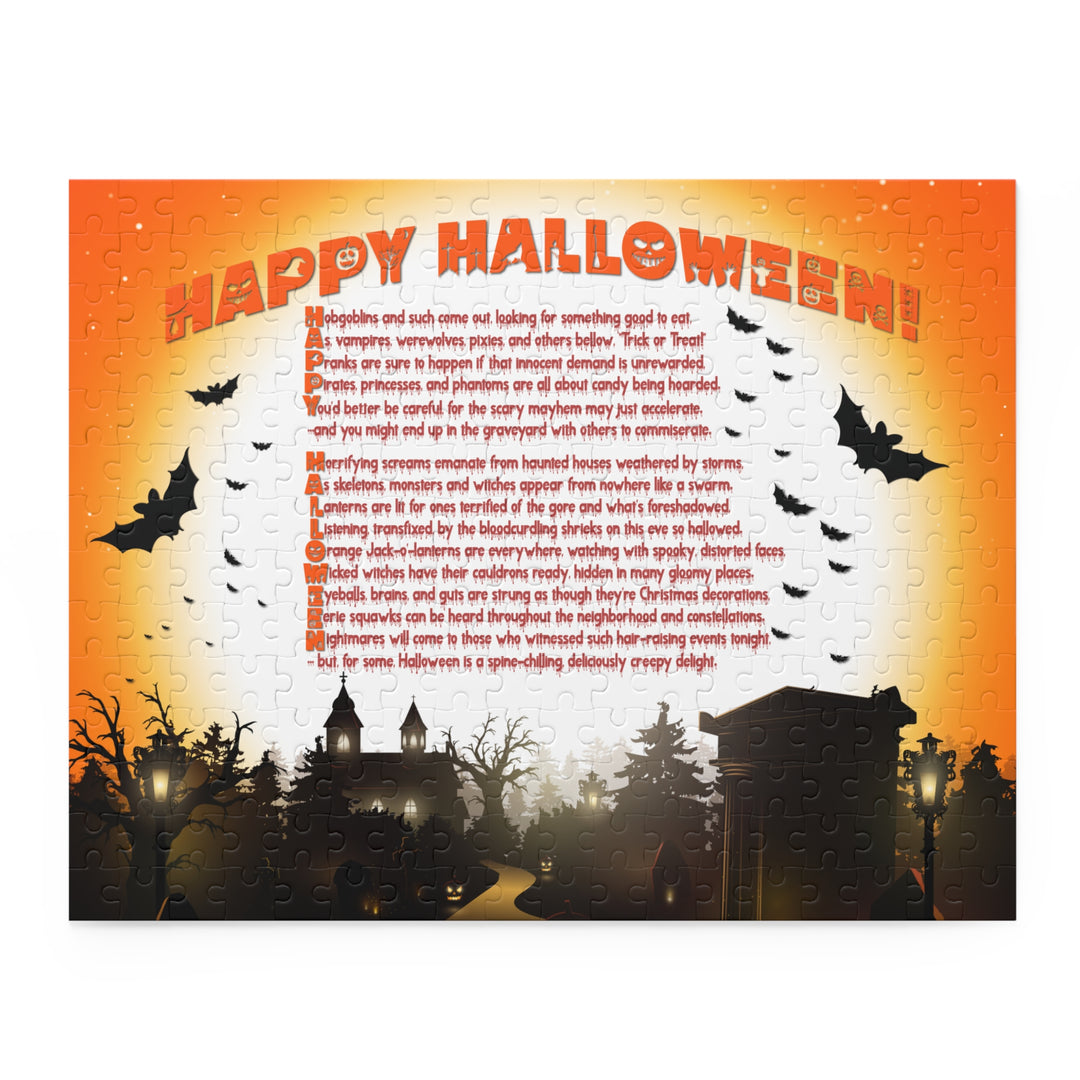 Happy Halloween Acrostic Poem Jigsaw Puzzle