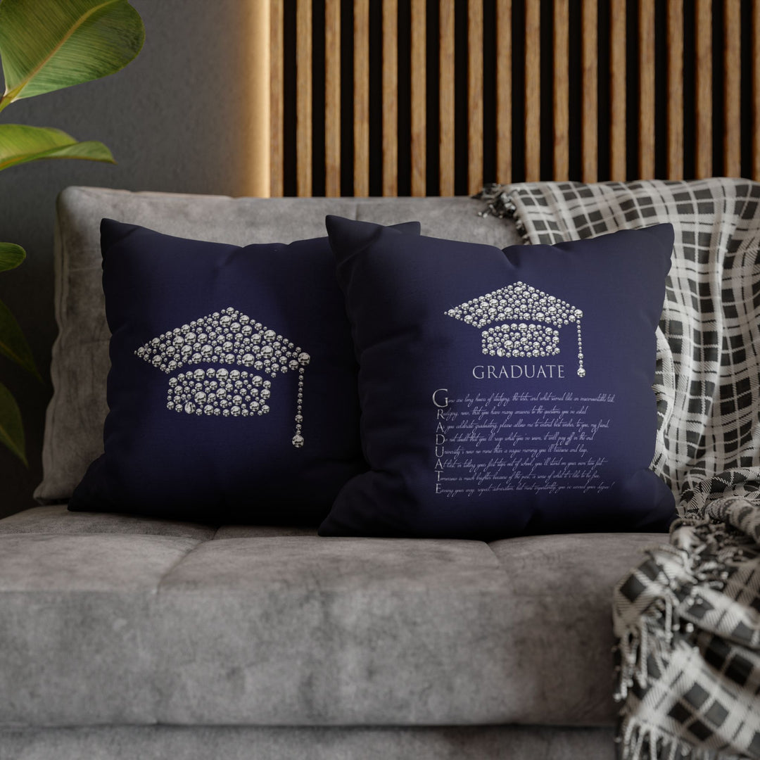 Graduate Acrostic Poem Pillow Cover