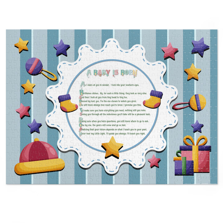Baby Steps Acrostic Poem Jigsaw Puzzle - "A Baby is Born"