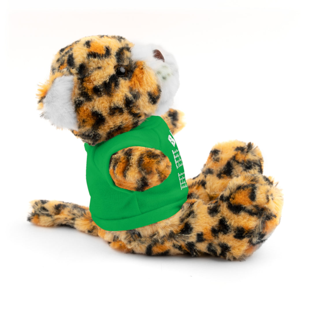 Baby Feet Acrostic Poem Stuffed Animals with Tee - Baby Feet - Gold Footprints