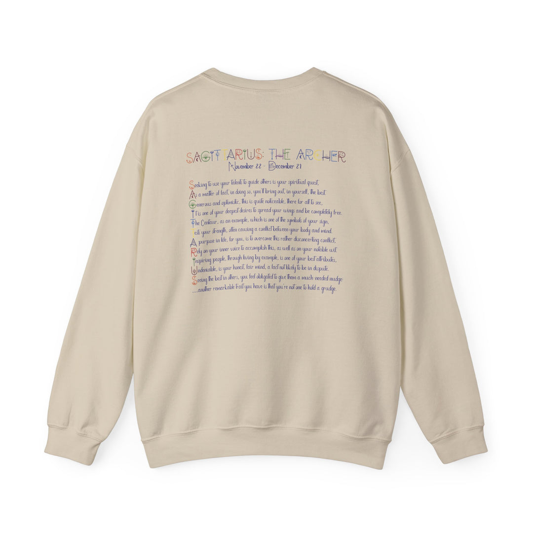 Sagittarius Acrostic Poem Astrology Sweatshirt - Unisex