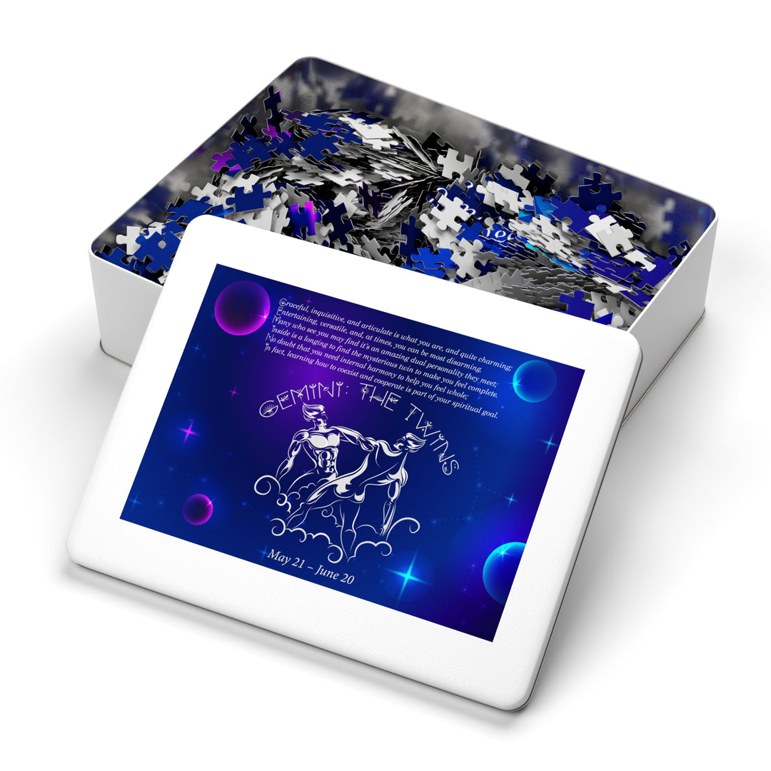 Gemni Acrostic Poem Puzzle - Tin Box