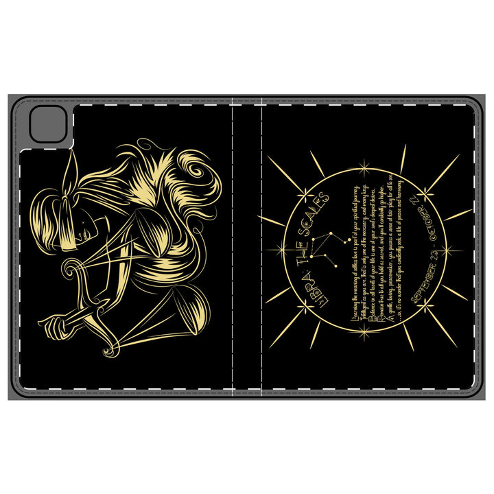 Libra Acrostic Poem Elegant Tablet Folio Case
