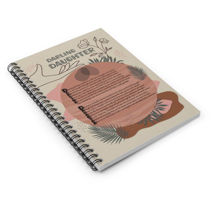 Darling Daughter Acrostic Poem Spiral Notebook - Boho
