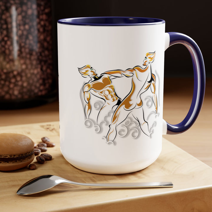 Gemini Two-Tone Coffee Mugs - 15oz