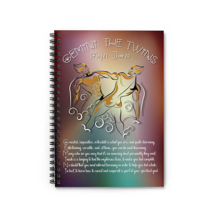 Written in the Stars "Gemini" Spiral Notebook - Ruled Line