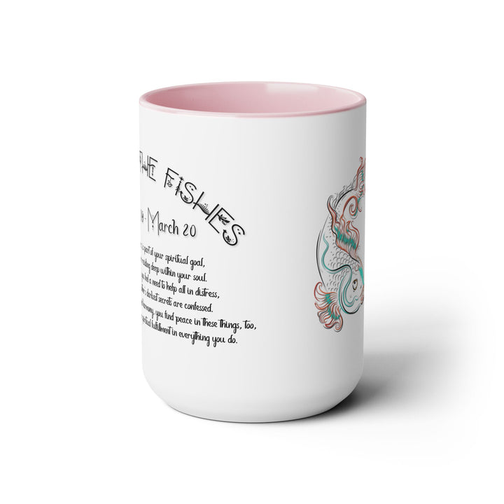 Pisces Two-Tone Coffee Mugs - 15oz