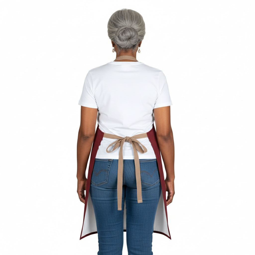 Grandmother Acrostic Poem Adjustable Tie Back Chef Apron - Red