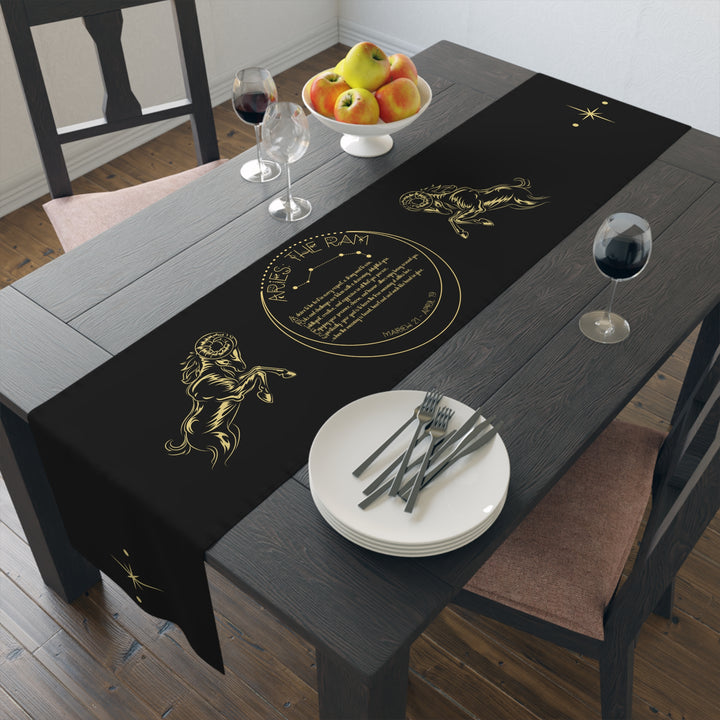 Aries Acrostic Poem Table Runner