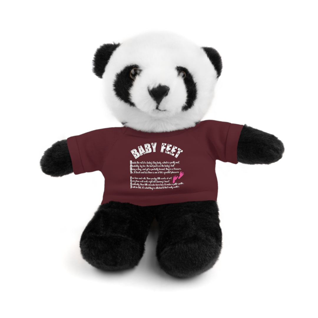 Baby Steps Stuffed Animals with Tee - Baby Feet - Pink Footprints