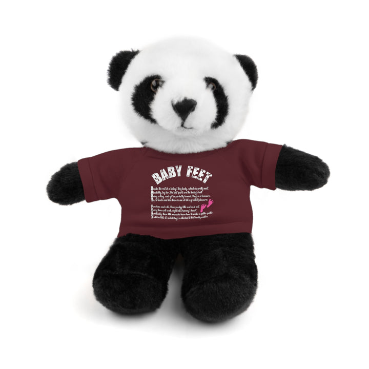 Baby Steps Stuffed Animals with Tee - Baby Feet - Pink Footprints