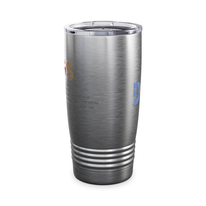 NEED WHITE TEXT Dogs Acrostic Poem Ringneck Tumbler - 20oz