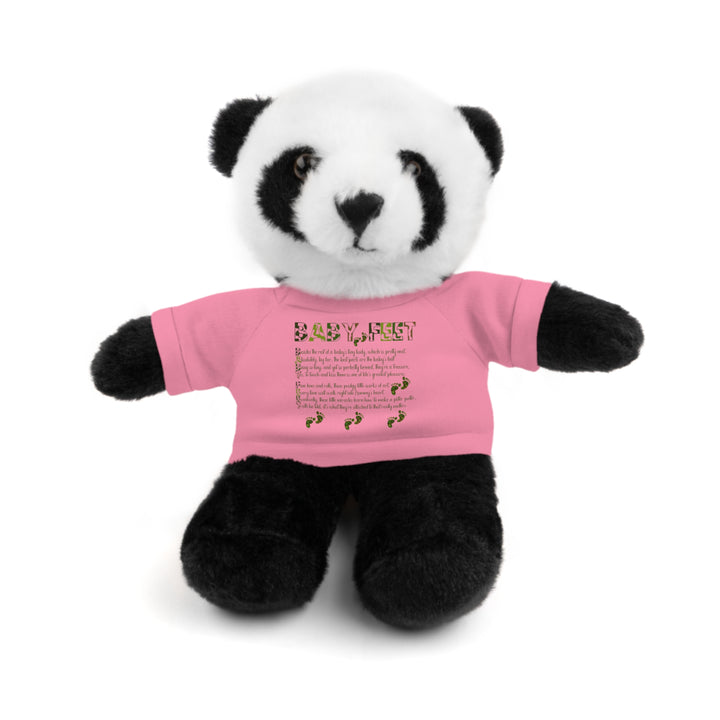 Baby Feet Acrostic Poem Stuffed Animal Collection with T-Shirt - Camo